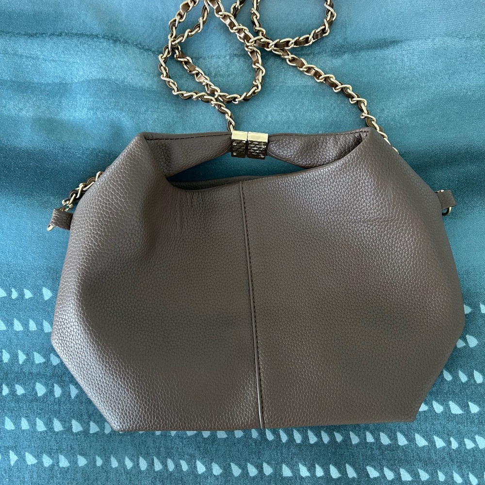 Taupe Pebbled Bag